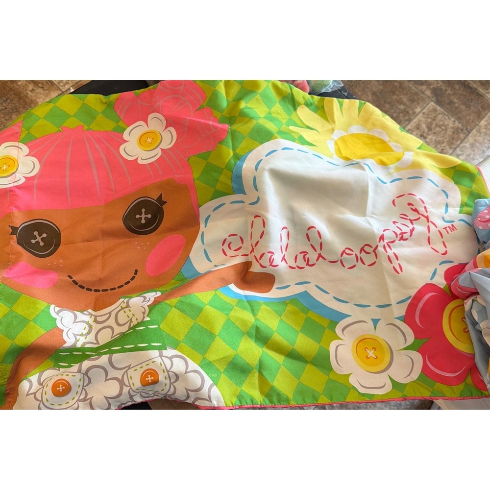 Lalaloopsy Kids twin bedding fitted sheet, curtain panel and pillow case